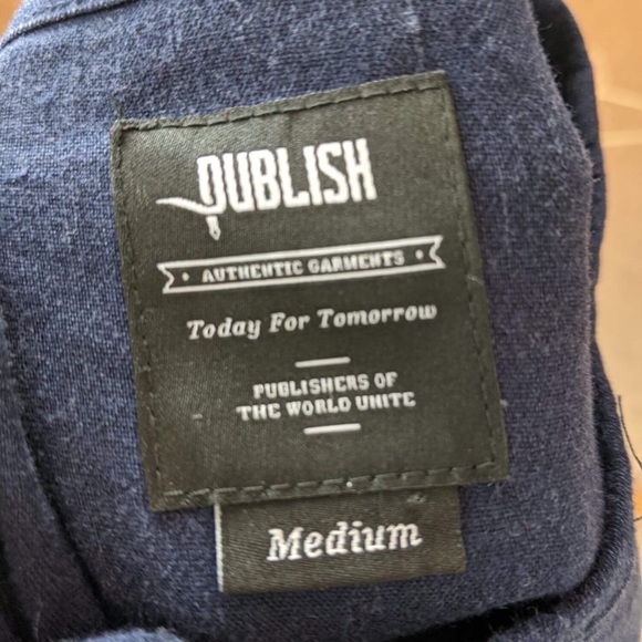 PUBLISH TUNIC - raw hem sleeves - size medium - Picture 5 of 8